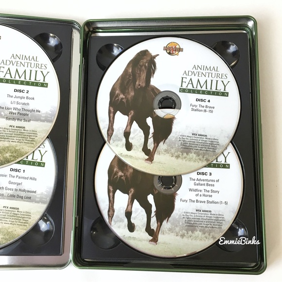 Animal Adventures Family Collection DVD Tin Box Set : Lassie, The Jungle Book, - Picture 3 of 7